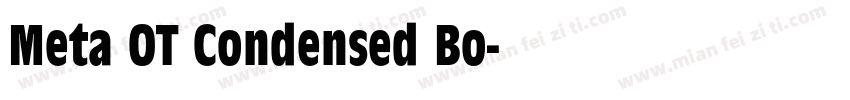 Meta OT Condensed Bo字体转换